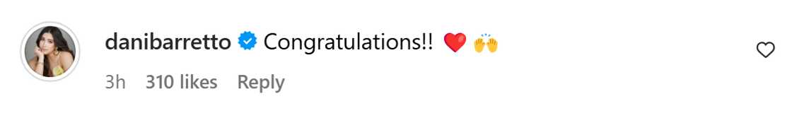 Dani Barretto, nag-react sa announcement ni Pau Fajardo na kasal na siya Dani Barretto, nag-react sa announcement ni Pau Fajardo na kasal na siya