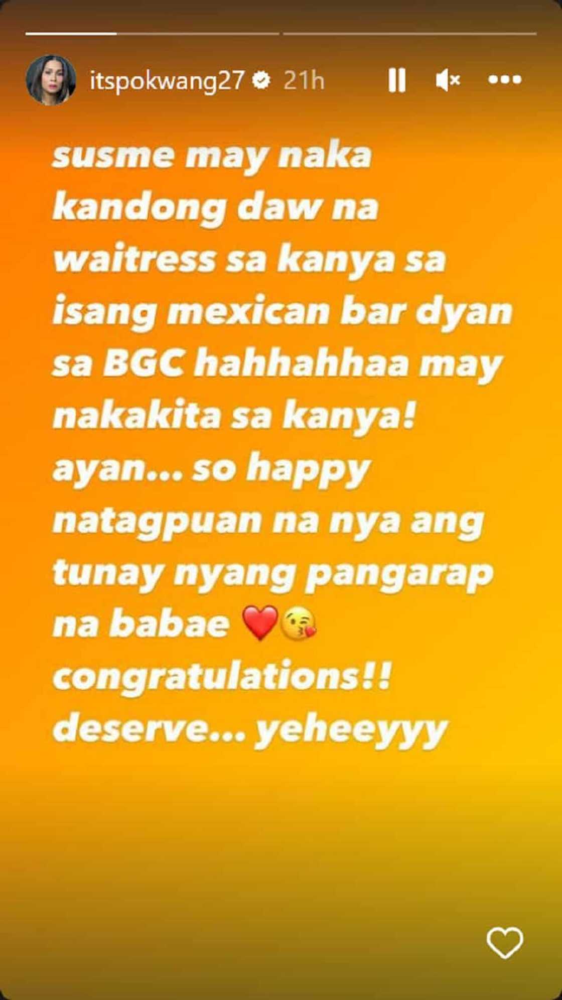 Pokwang, tila may pinariringan sa bagong post: “Natagpuan na nya ang tunay nyang pangarap na babae” Pokwang, tila may pinariringan sa bagong post: “Natagpuan na nya ang tunay nyang pangarap na babae”
