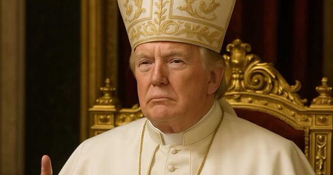 US President Donald Trump, post niyang picture na ipinapakitang tila isa siyang Santo Papa, viral US President Donald Trump, post niyang picture na ipinapakitang tila isa siyang Santo Papa, viral