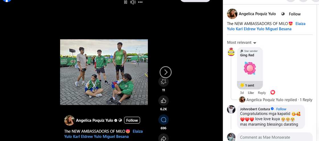 Angelica Yulo, ibinida sina Eldrew at Elaiza bilang bagong ambassadors ng MILO