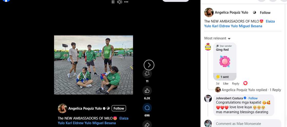 Angelica Yulo, ibinida sina Eldrew at Elaiza bilang bagong ambassadors ng MILO Angelica Yulo, ibinida sina Eldrew at Elaiza bilang bagong ambassadors ng MILO