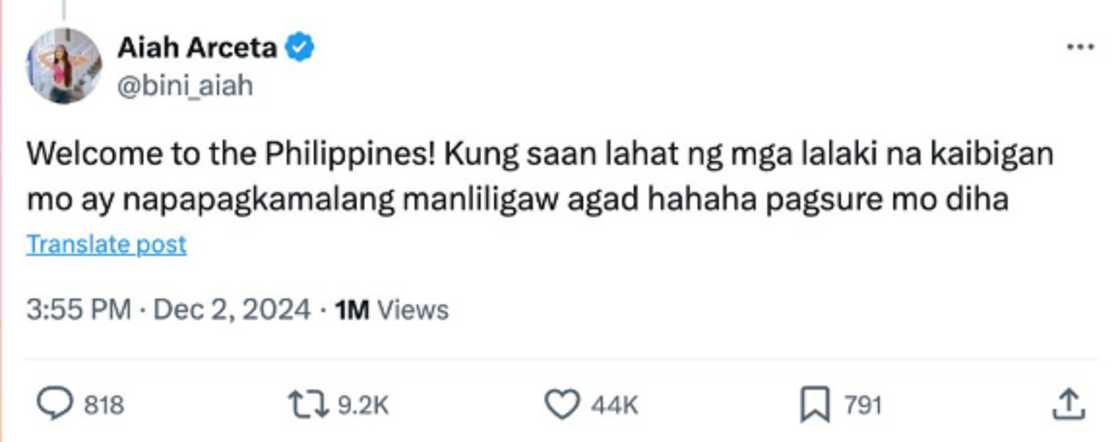 Aiah Arceta/@bini_aiah on X Aiah Arceta/@bini_aiah on X