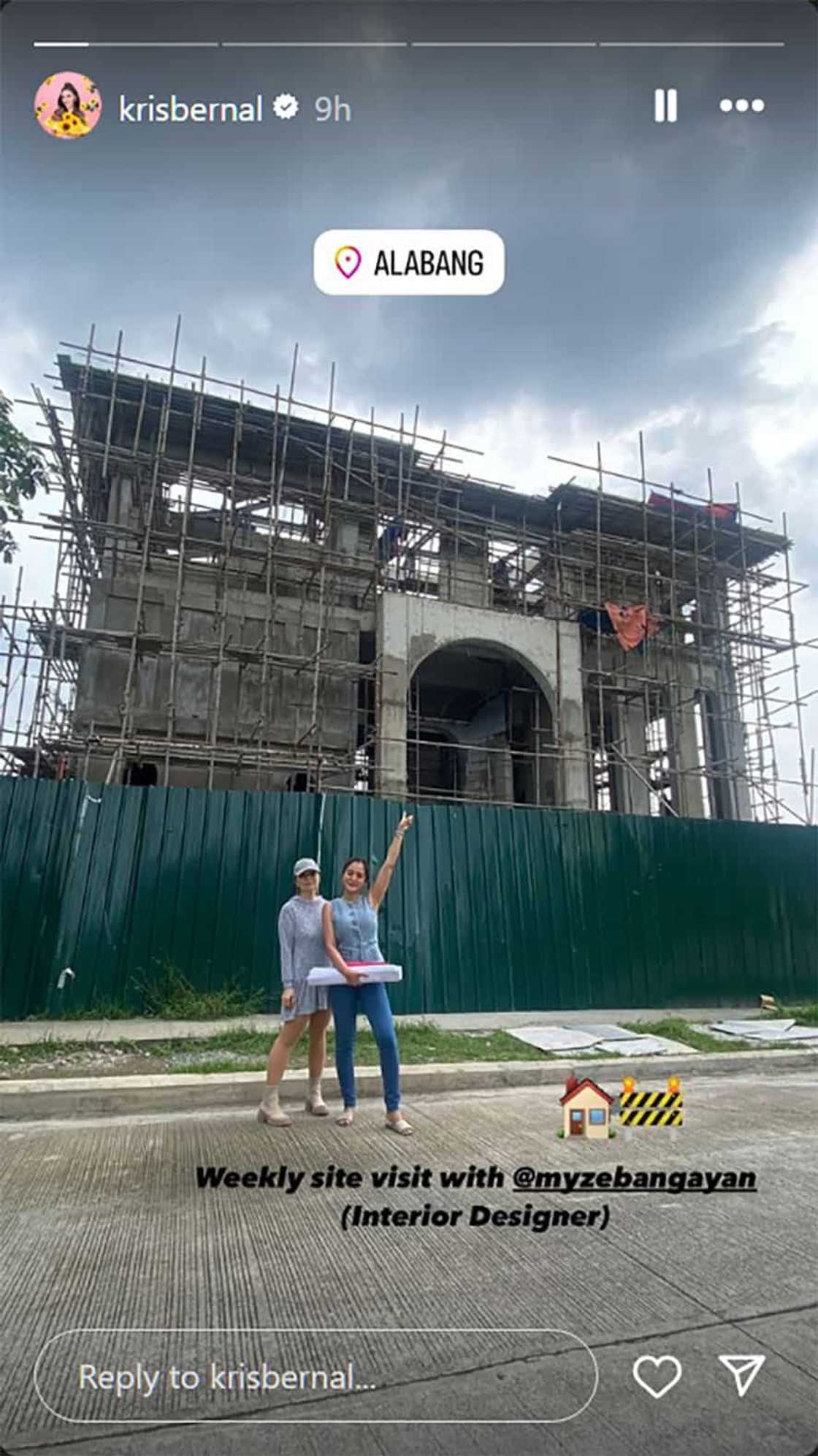 Kris Bernal, ipinakita ang progress ng ipinapatayo nilang bahay ni Perry Choi: “Weekly site visit”