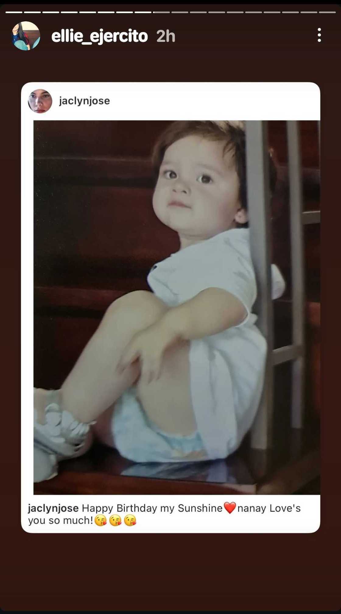 Ellie Ejercito, binalikan ang lumang birthday greeting ni Jaclyn Jose para sa kanya Ellie Ejercito, binalikan ang lumang birthday greeting ni Jaclyn Jose para sa kanya