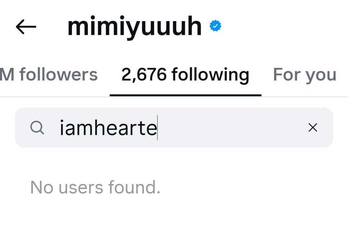 Heart Evangelista, Mimiyuuuh no longer follow each other on Instagram Heart Evangelista, Mimiyuuuh no longer follow each other on Instagram