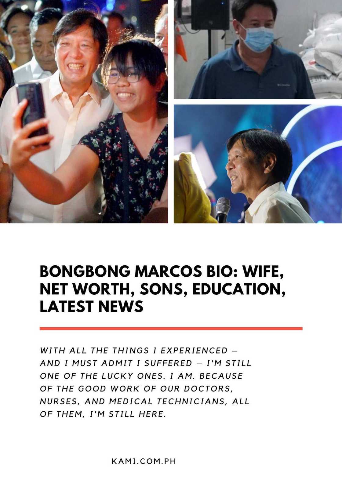 Bongbong Marcos bio: wife, net worth, sons, education, latest news Bongbong Marcos bio: wife, net worth, sons, education, latest news