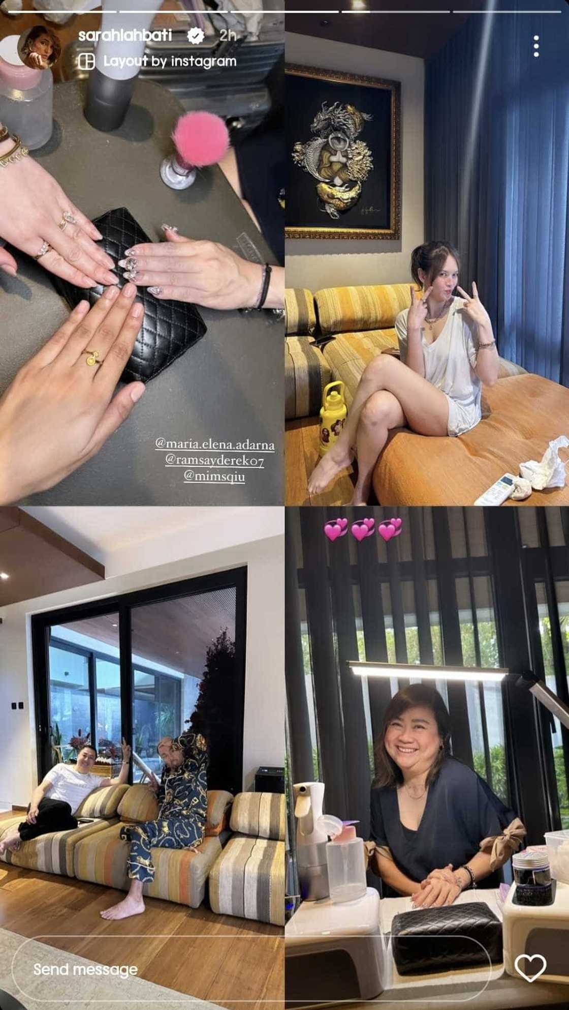 Sarah Lahbati hangs out with Ellen Adarna, Derek Ramsay Sarah Lahbati hangs out with Ellen Adarna, Derek Ramsay