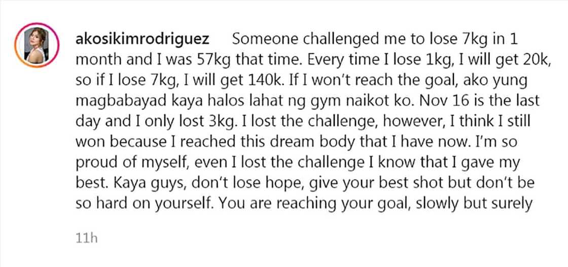 Kim Rodriguez, pinahanga ang marami; ‘dream body’ nakamit matapos kumasa sa bawas-timbang challenge Kim Rodriguez, pinahanga ang marami; ‘dream body’ nakamit matapos kumasa sa bawas-timbang challenge