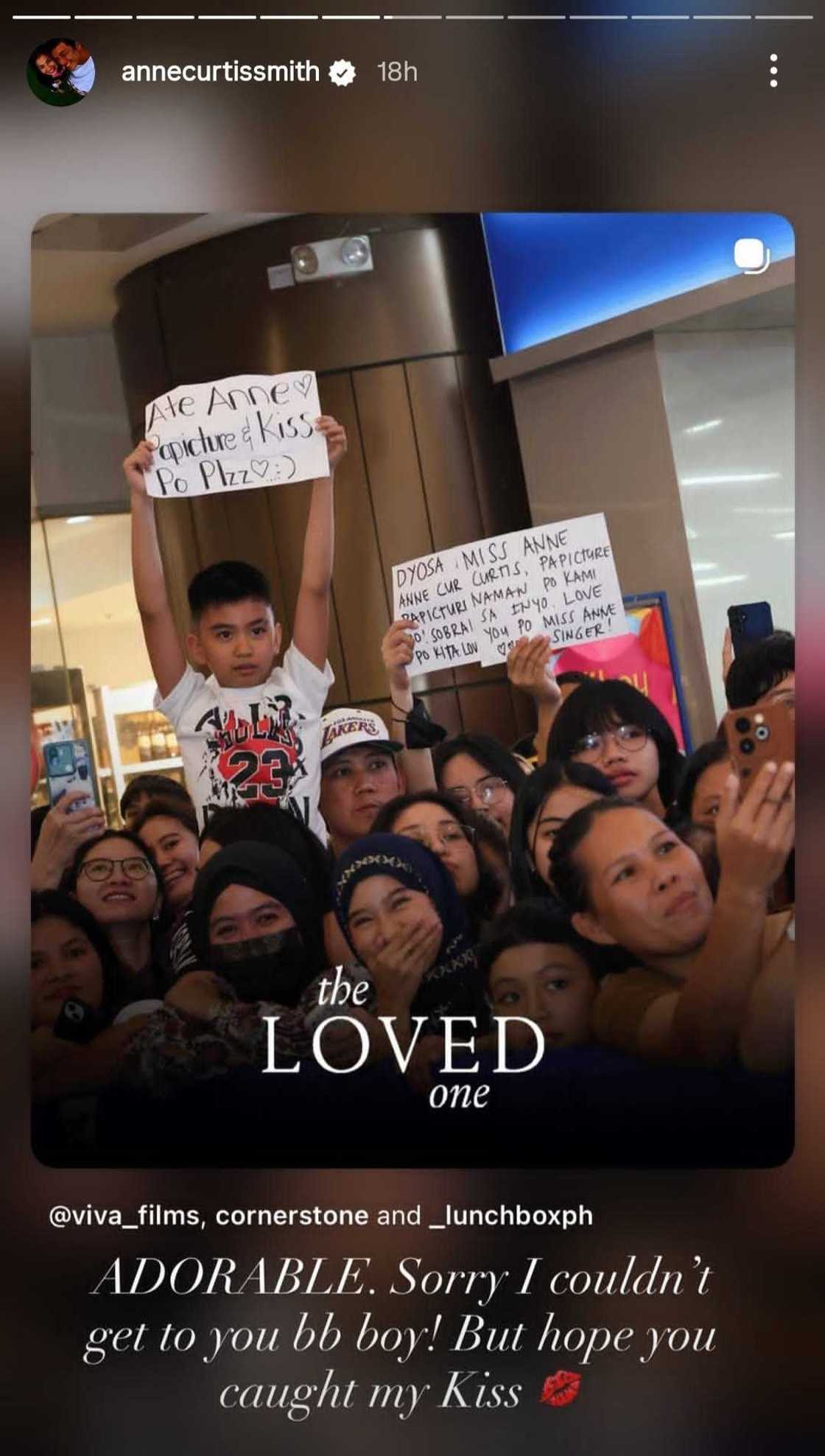 Anne Curtis, nag-sorry sa isang batang fan niya sa Instagram Anne Curtis, nag-sorry sa isang batang fan niya sa Instagram