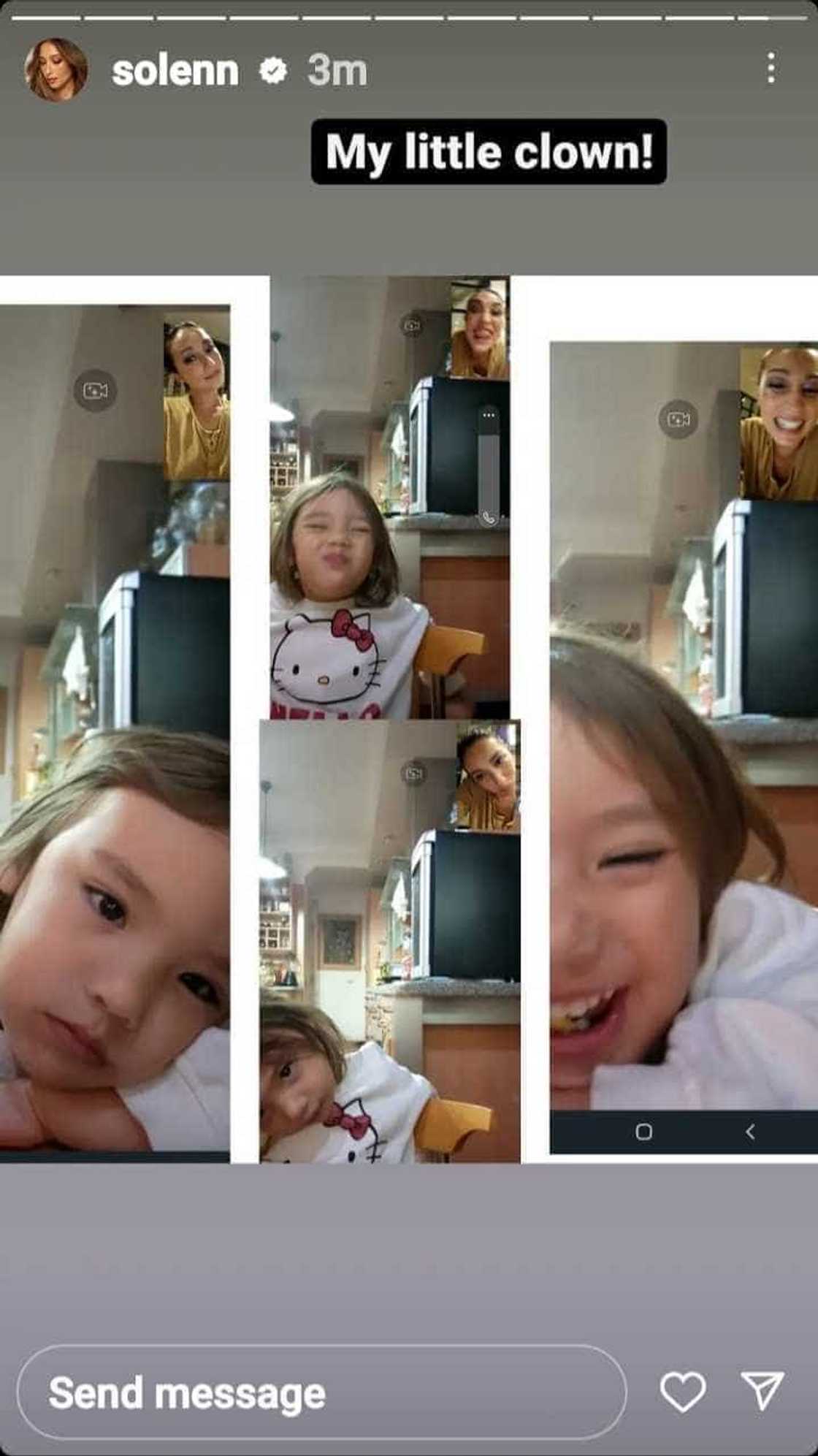 Solenn Heussaff share glimpse of fun video call with baby Thylane Bolzico Solenn Heussaff share glimpse of fun video call with baby Thylane Bolzico