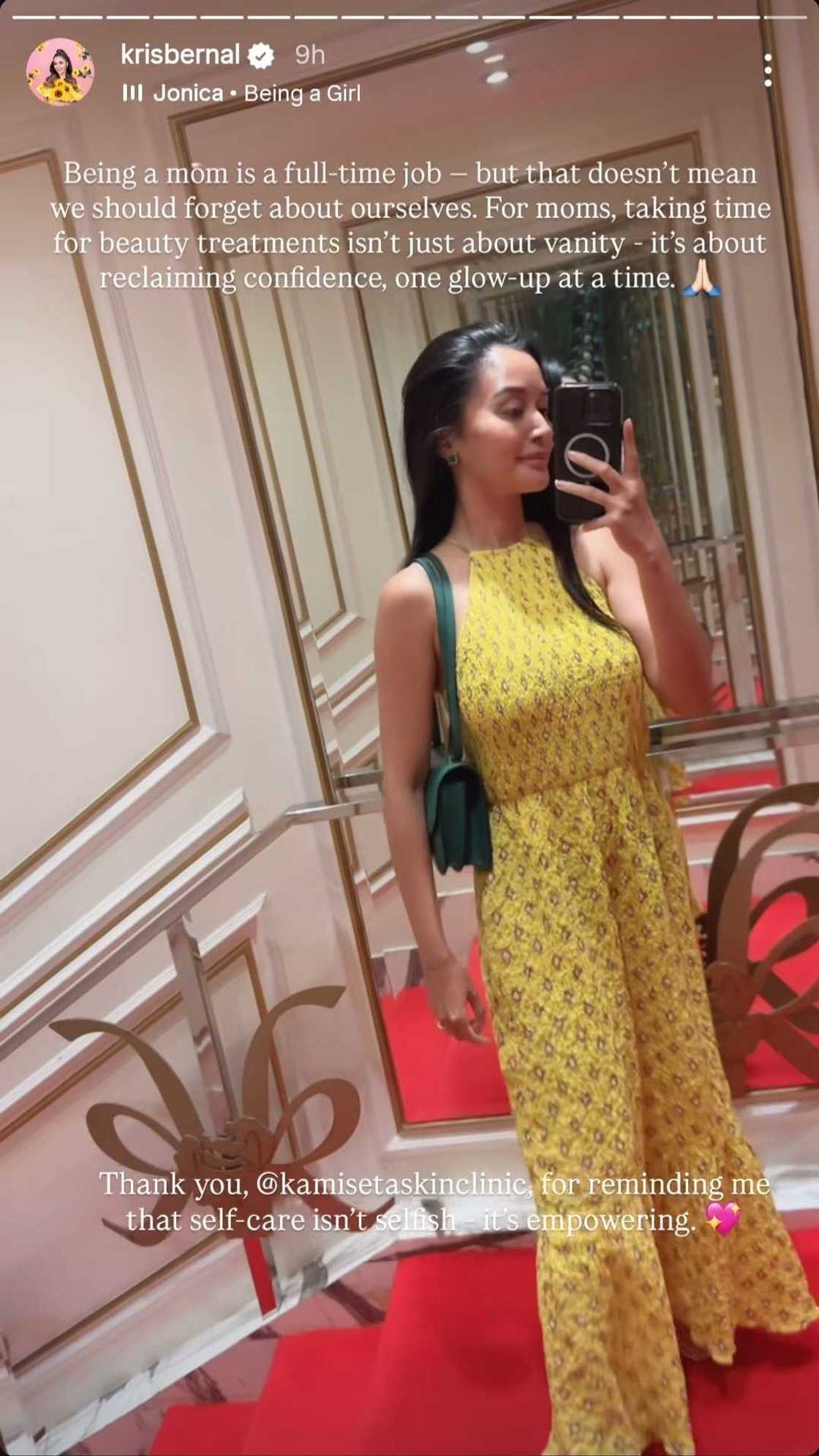 Kris Bernal pens a gentle reminder for fellow moms about self-care Kris Bernal pens a gentle reminder for fellow moms about self-care