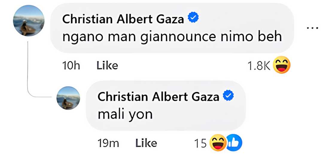 Xian Gaza, nag-react sa hindi pag-follow ni Sam Milby kay Moira Dela Torre Xian Gaza, nag-react sa hindi pag-follow ni Sam Milby kay Moira Dela Torre