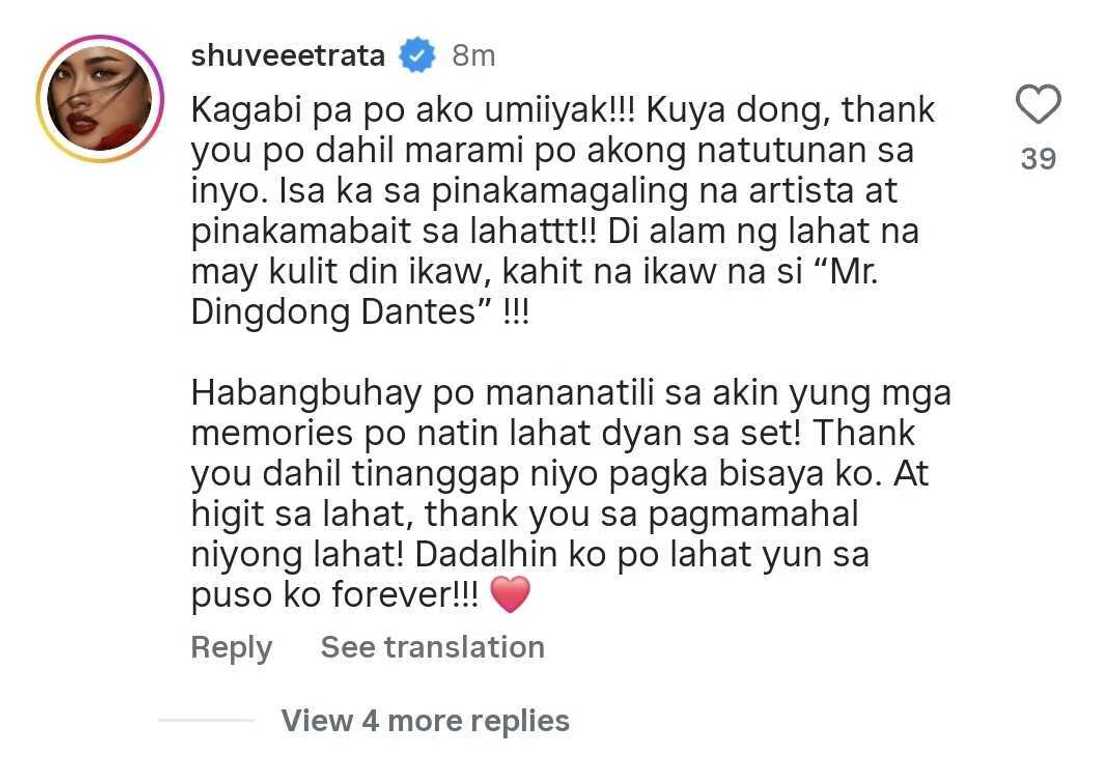 "Kagabi pa po ako umiiyak": Shuvee Etrata, nag-react sa post ni Dingdong Dantes "Kagabi pa po ako umiiyak": Shuvee Etrata, nag-react sa post ni Dingdong Dantes