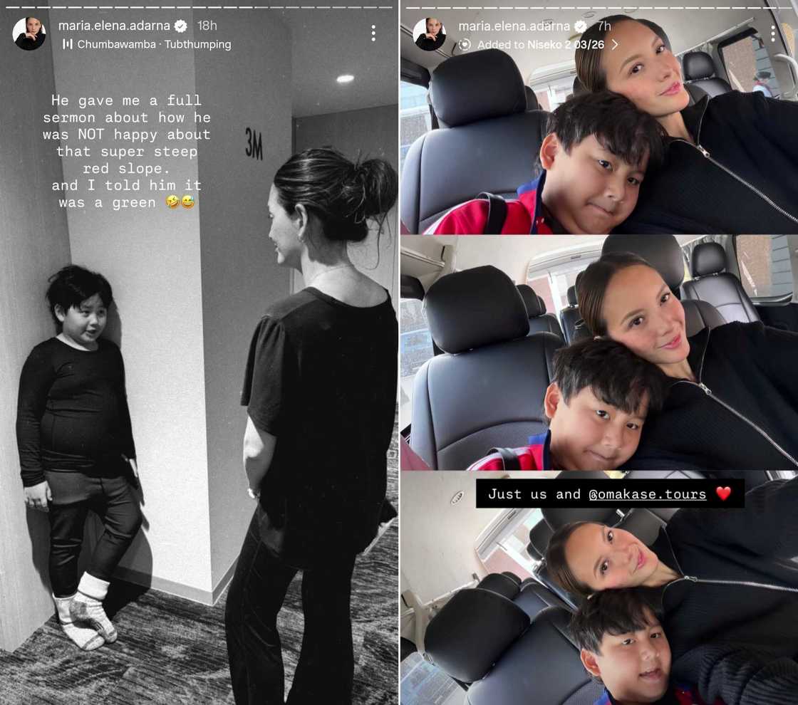 Ellen Adarna, nabigyan ng "full sermon" ng anak na si Elias habang nasa bakasyon Ellen Adarna, nabigyan ng "full sermon" ng anak na si Elias habang nasa bakasyon