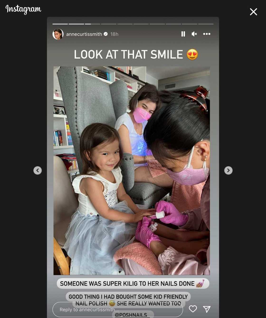 Dahlia Heussaff, sobrang saya sa manicure session kasama si Mommy Anne Curtis