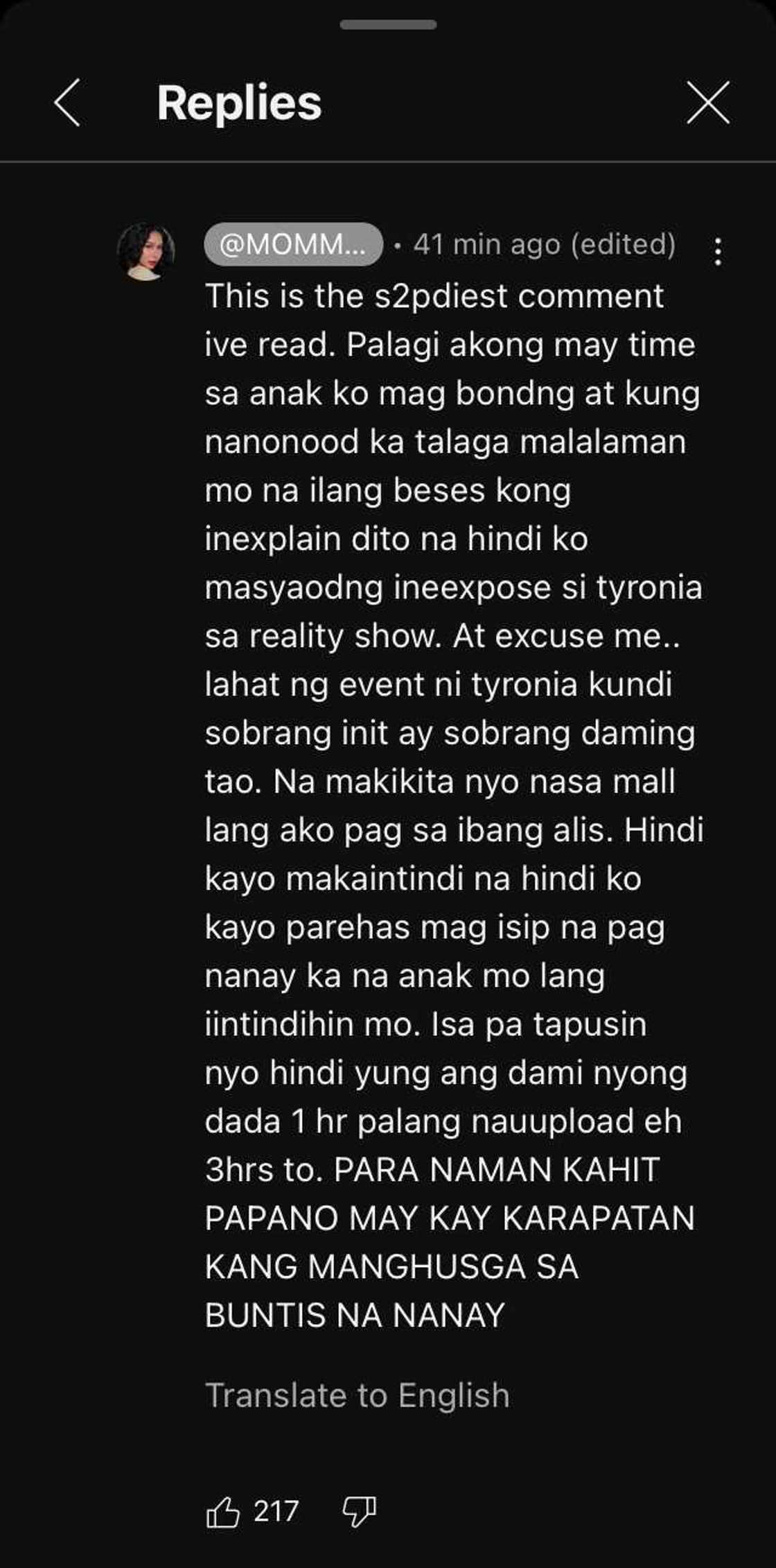 Toni Fowler, sinupalpal ang netizen na nagsabing wala siyang time kay Tyronia