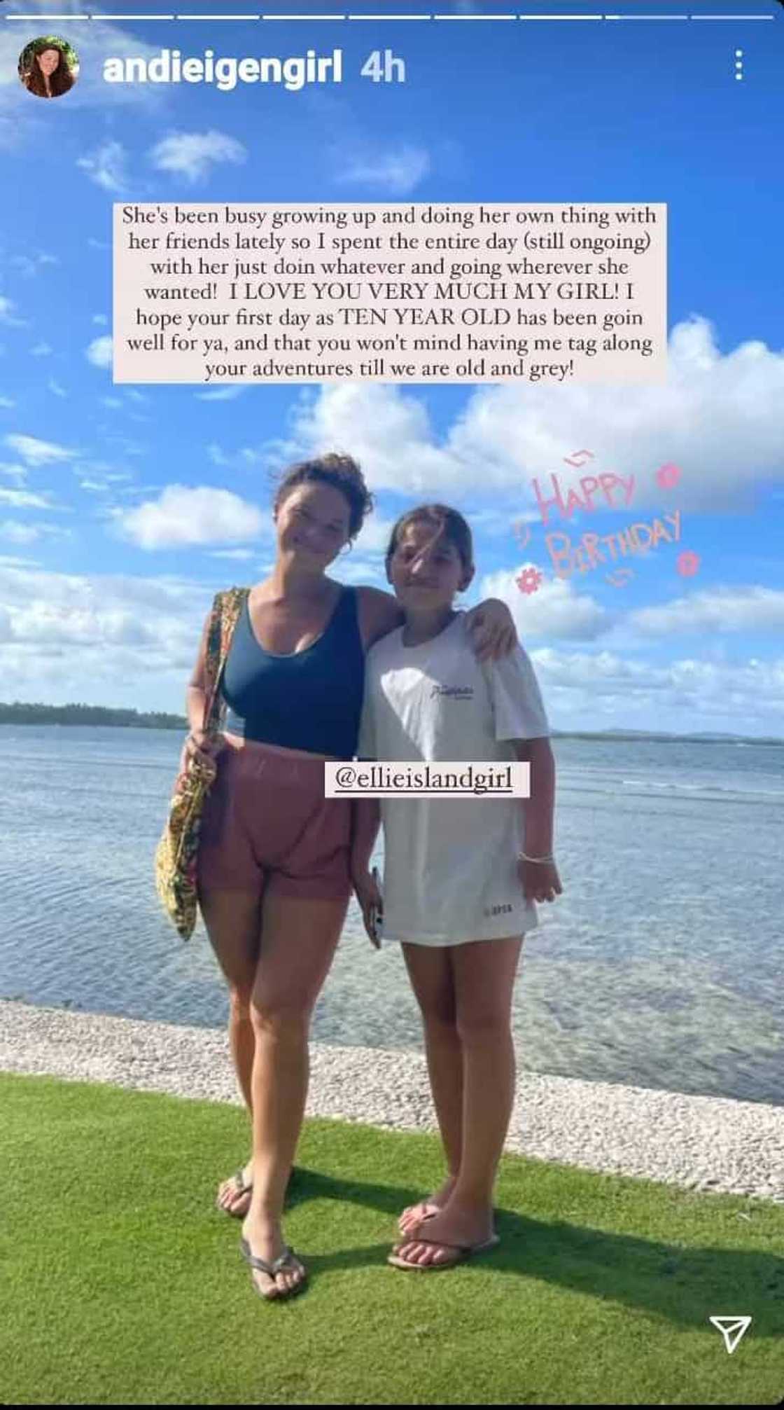 Andi Eigenmann pens heartfelt birthday message to daughter Ellie Andi Eigenmann pens heartfelt birthday message to daughter Ellie