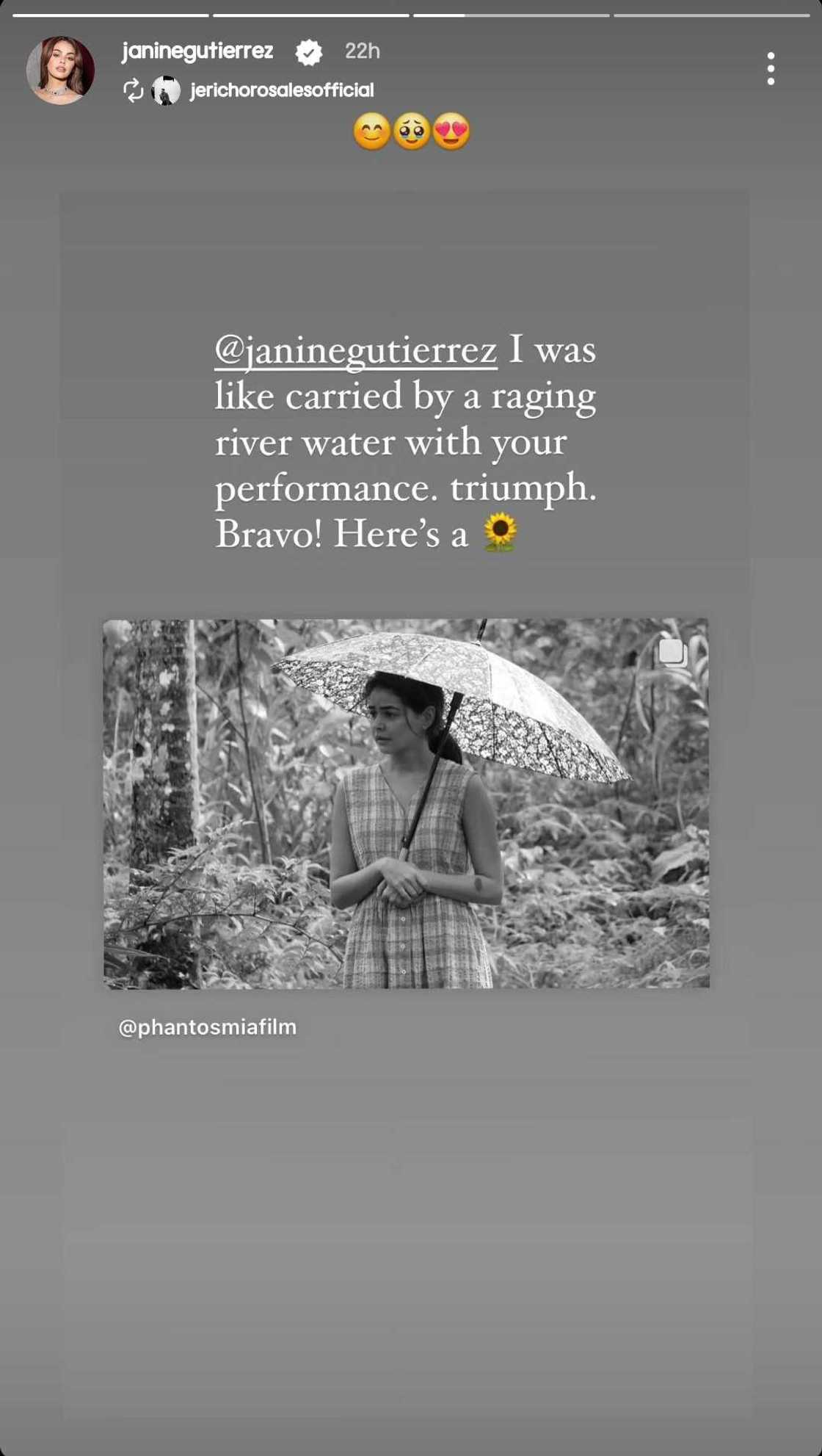 Jericho Rosales, puring-puri ang husay ni Janine Gutierrez sa pag-arte Jericho Rosales, puring-puri ang husay ni Janine Gutierrez sa pag-arte