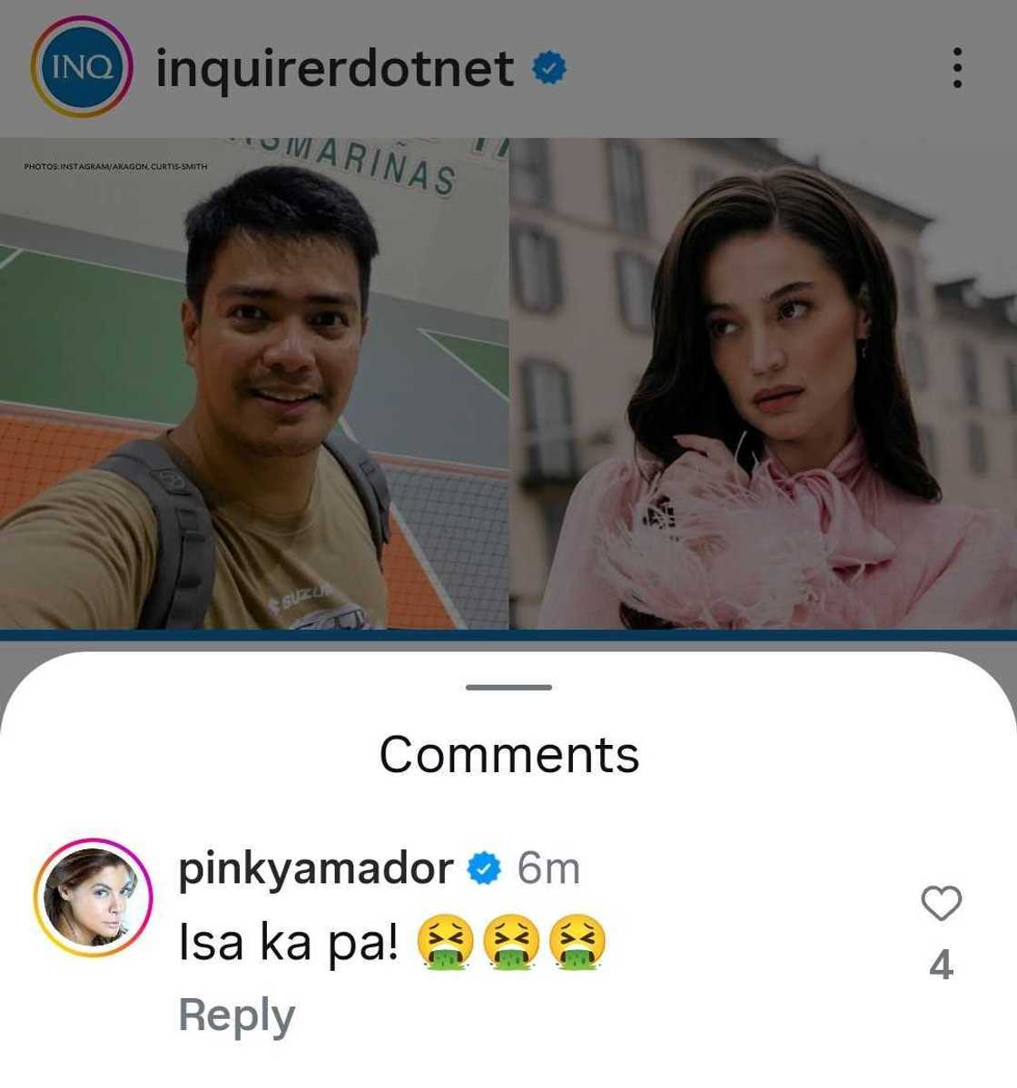 Pinky Amador, nag-react sa pahayag ni Alvin Aragon tungkol kay Bong Suntay at Anne Curtis
