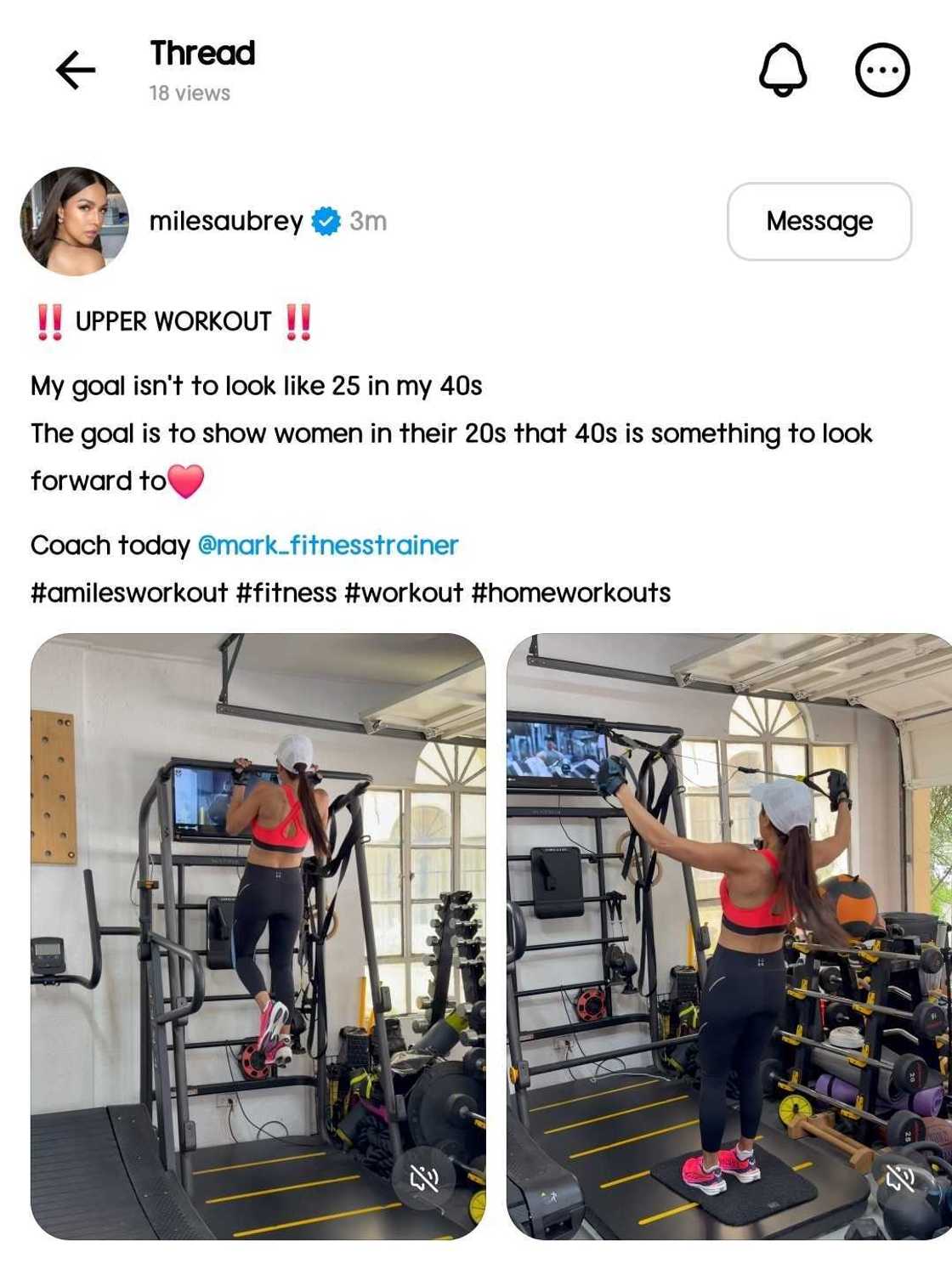 Aubrey Miles, ibinahagi ang tunay na dahilan ng kanyang pag-wo-workout