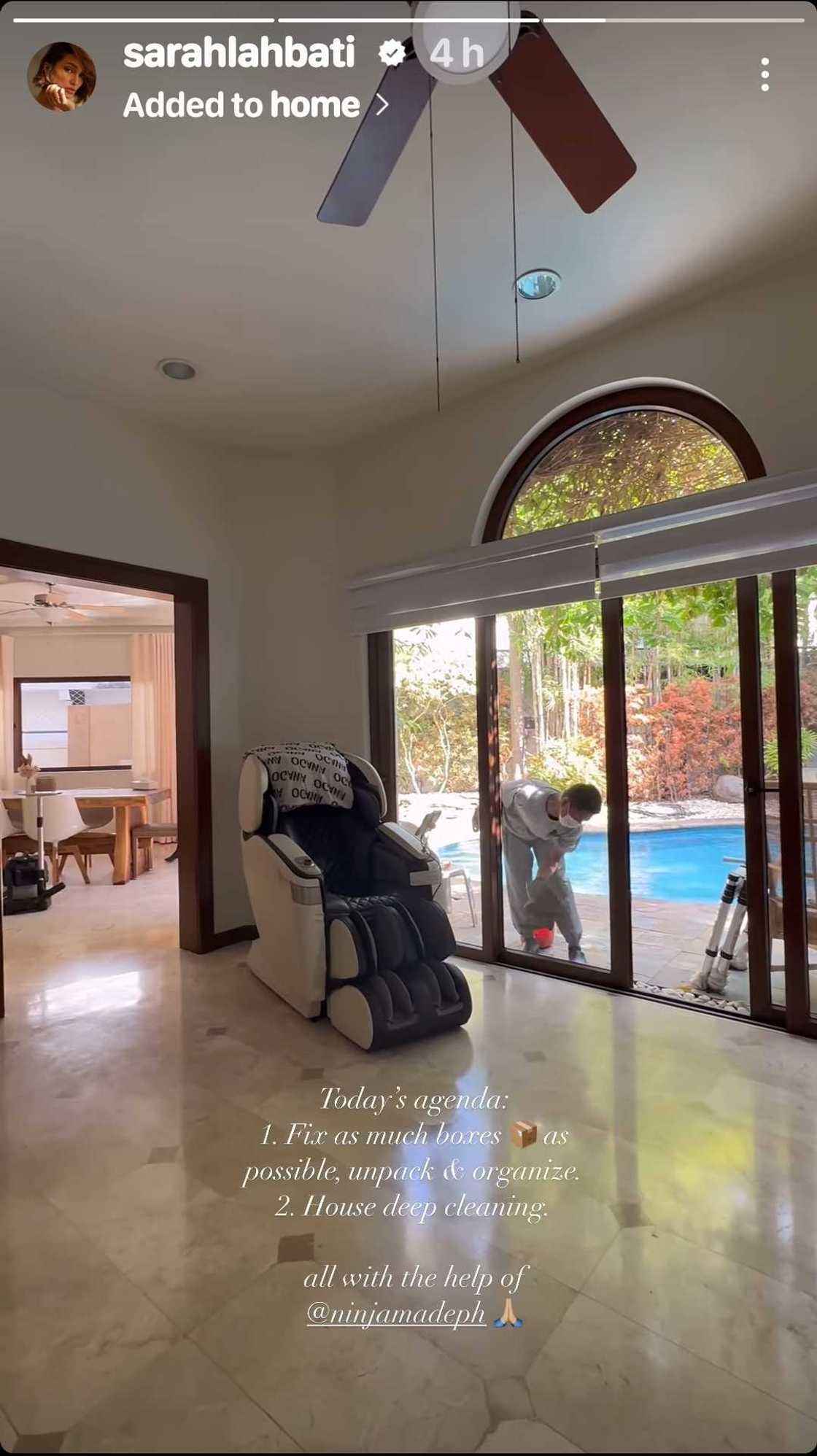 Sarah Lahbati, nagbigay ng update sa bagong bahay: “House deep cleaning” Sarah Lahbati, nagbigay ng update sa bagong bahay: “House deep cleaning”
