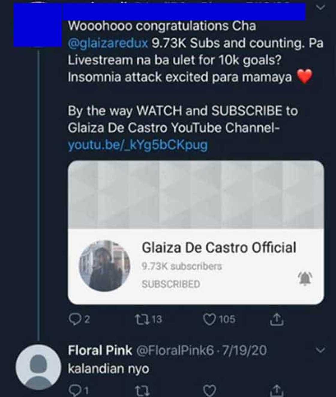 Glaiza de Castro receives "malandi" comment, "demonyo" for Irish boyfriend, but gives the perfect retort Glaiza de Castro receives "malandi" comment, "demonyo" for Irish boyfriend, but gives the perfect retort