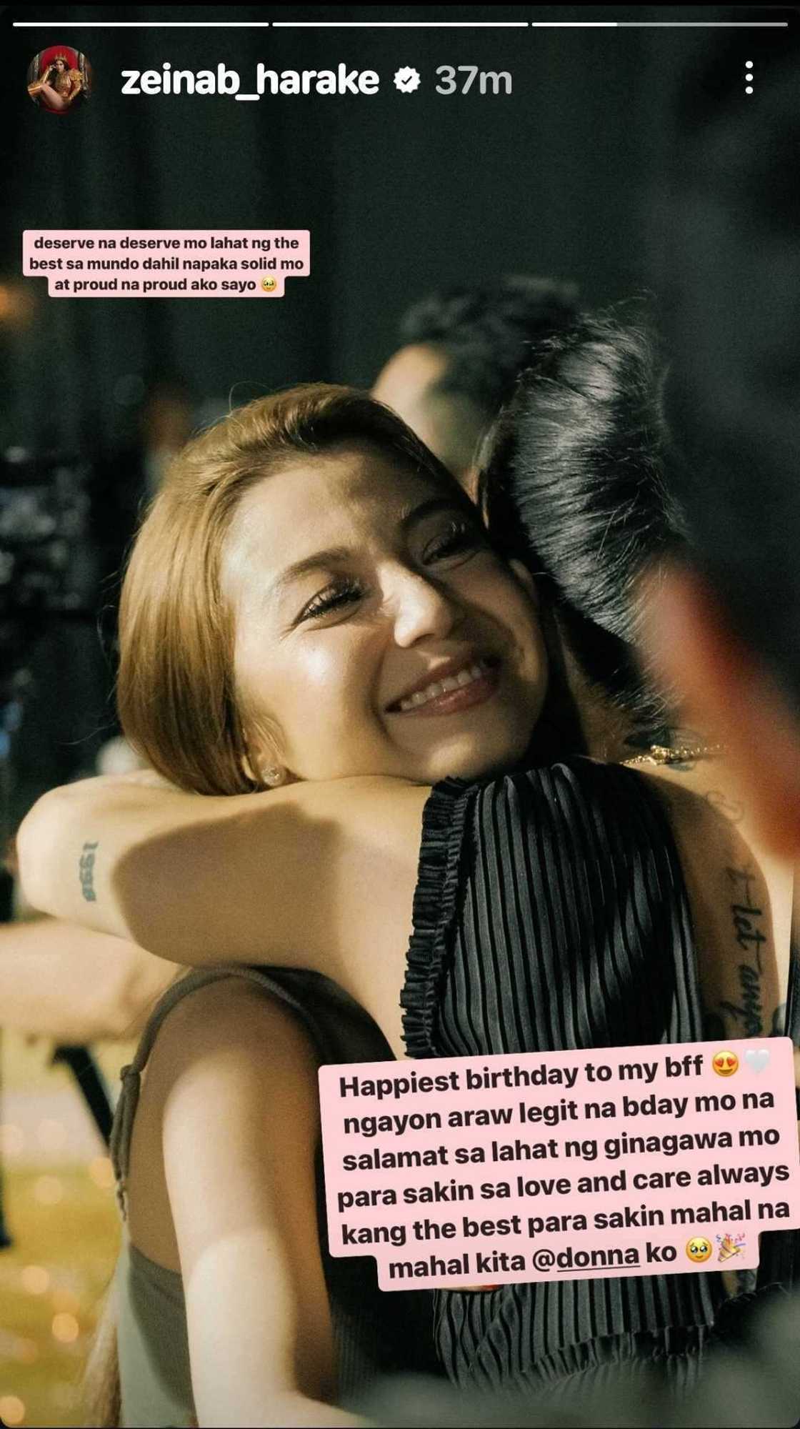 Zeinab Harake, may nakakaantig na birthday message para kay Donnalyn Bartolome