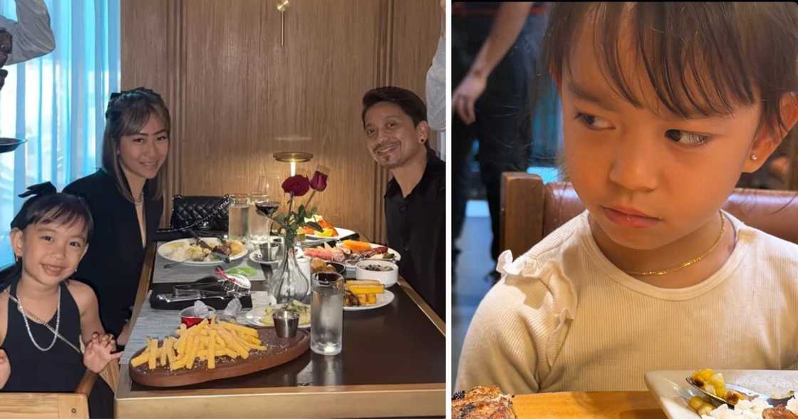 Sarina playfully reacts to Jhong Hilario feeding Maia Azores (Photos: @jhonghilario, @maialevisteazores)