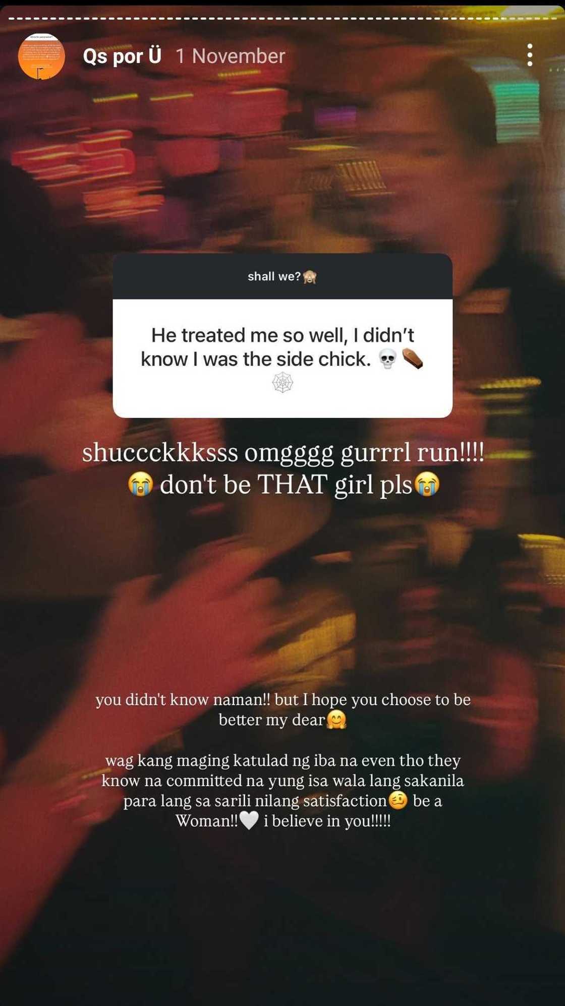 Jam Villanueva, nagbigay ng payo sa follower na naging “side chick”: “Don’t be that girl please” Jam Villanueva, nagbigay ng payo sa follower na naging “side chick”: “Don’t be that girl please”