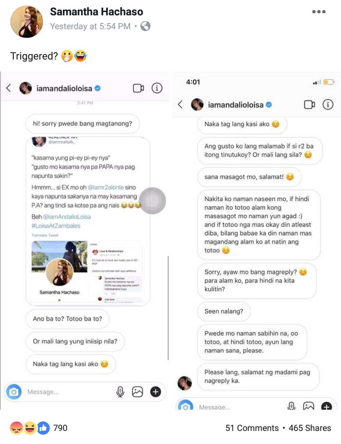 Ronnie Alonte and Loisa Andalio post cryptic tweets amid private message rumors involving a woman Ronnie Alonte and Loisa Andalio post cryptic tweets amid private message rumors involving a woman