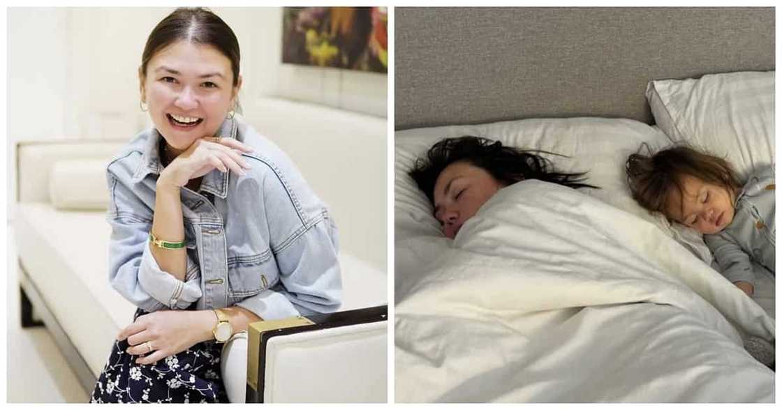 Angelica Panganiban sa picture nila ni Baby Amila: "Nag-away kami from 4-5 AM"