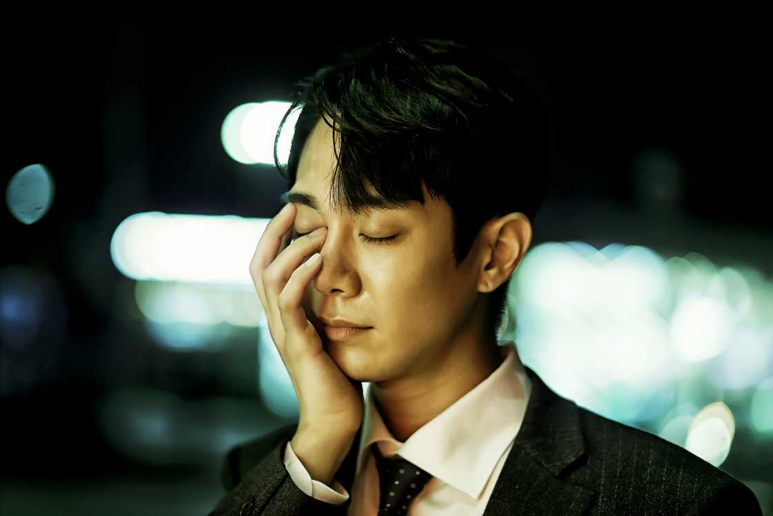 A stressed man A stressed man