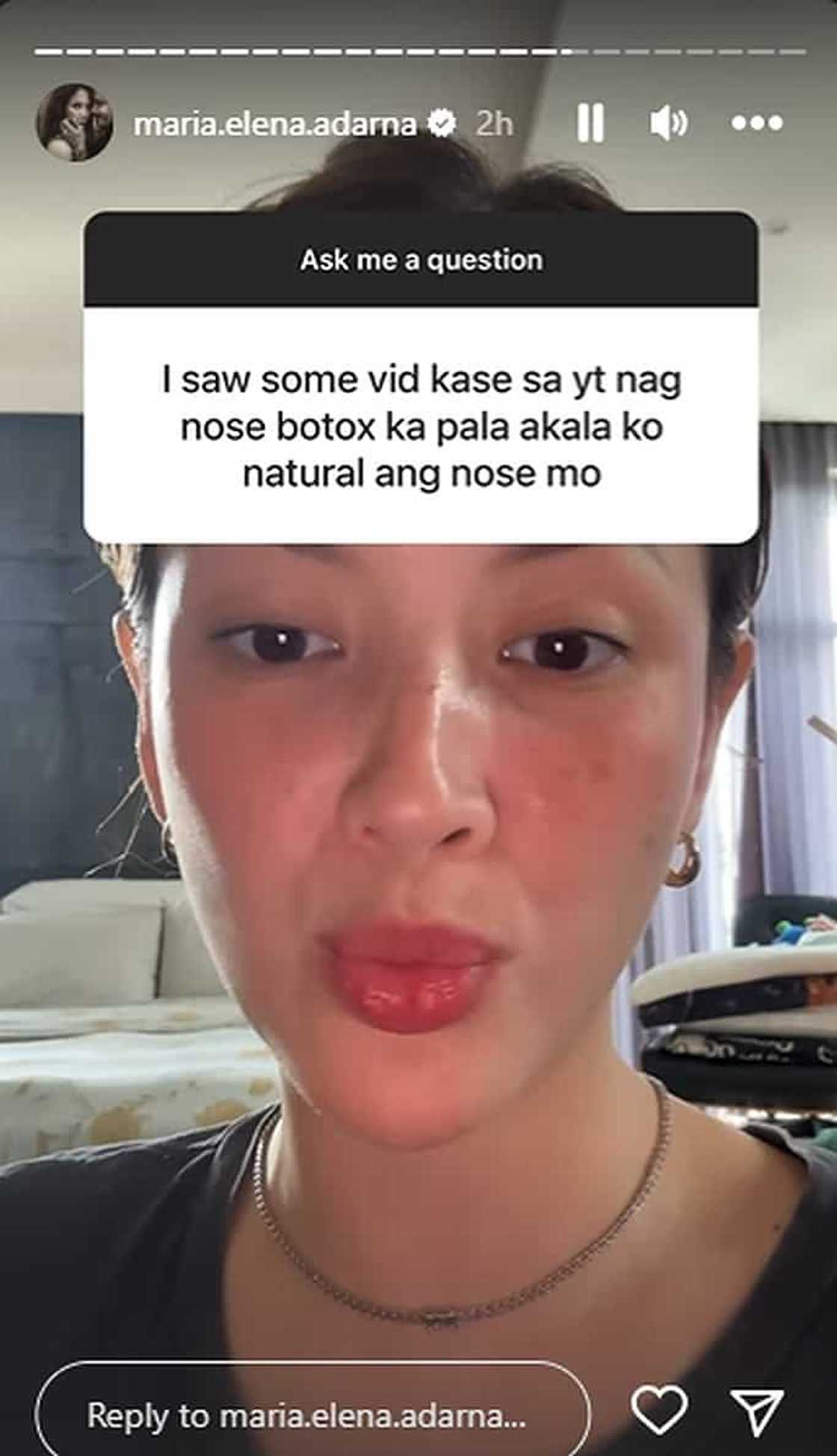 Ellen Adarna, aminado na sumailalim sa nose botox noong active sya sa showbiz