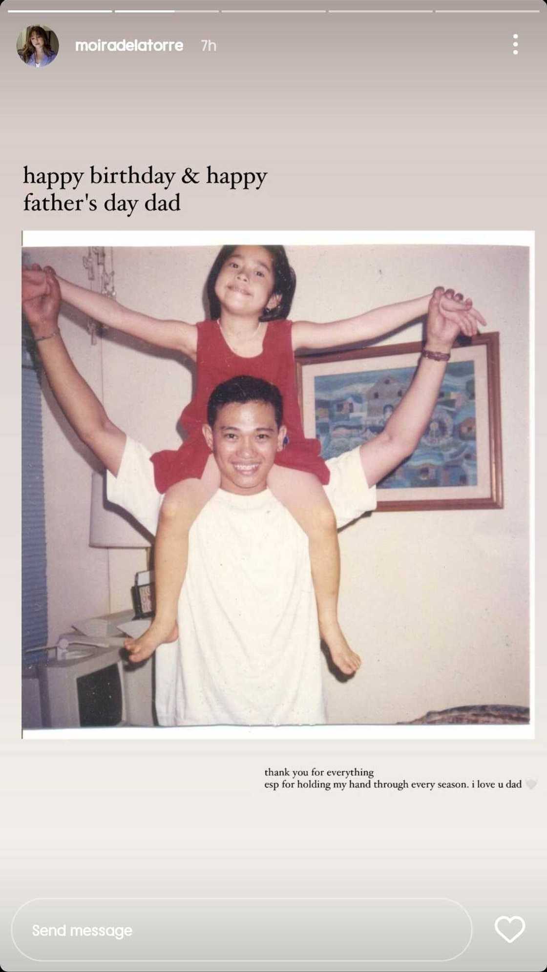 Moira Dela Torre pens heartfelt Father's Day messages for her two fathers Moira Dela Torre pens heartfelt Father's Day messages for her two fathers