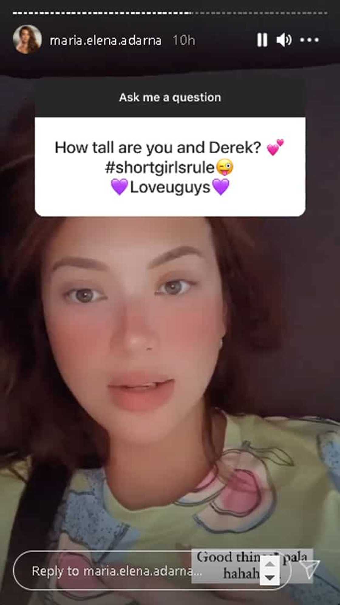 Ellen Adarna, sinagot ang tanong kung ano ang height nila ni Derek: "Great things come in small packages" Ellen Adarna, sinagot ang tanong kung ano ang height nila ni Derek: "Great things come in small packages"