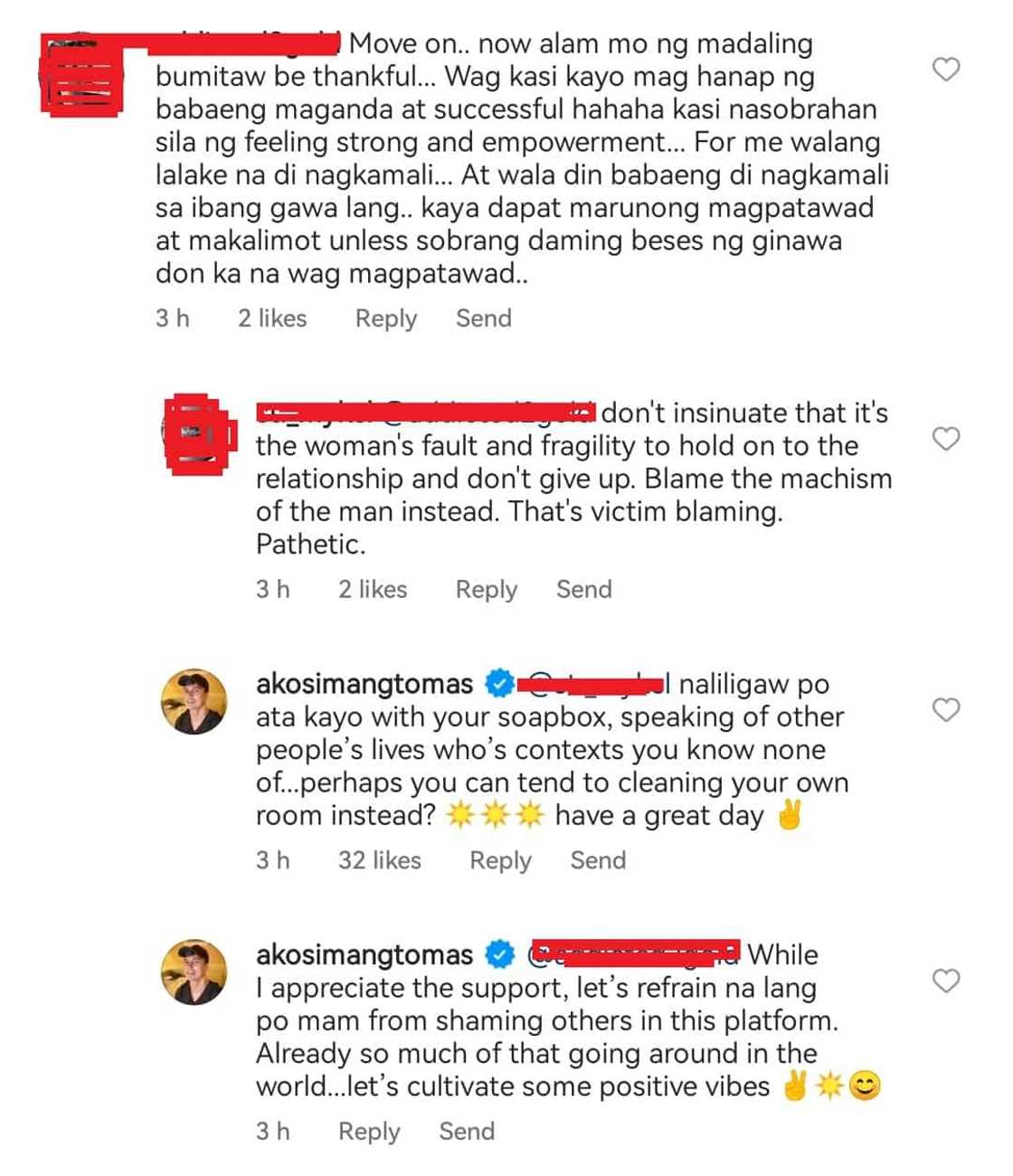 Tom Rodriguez to netizens making negative comments: “cultivate positive vibes” Tom Rodriguez to netizens making negative comments: “cultivate positive vibes”