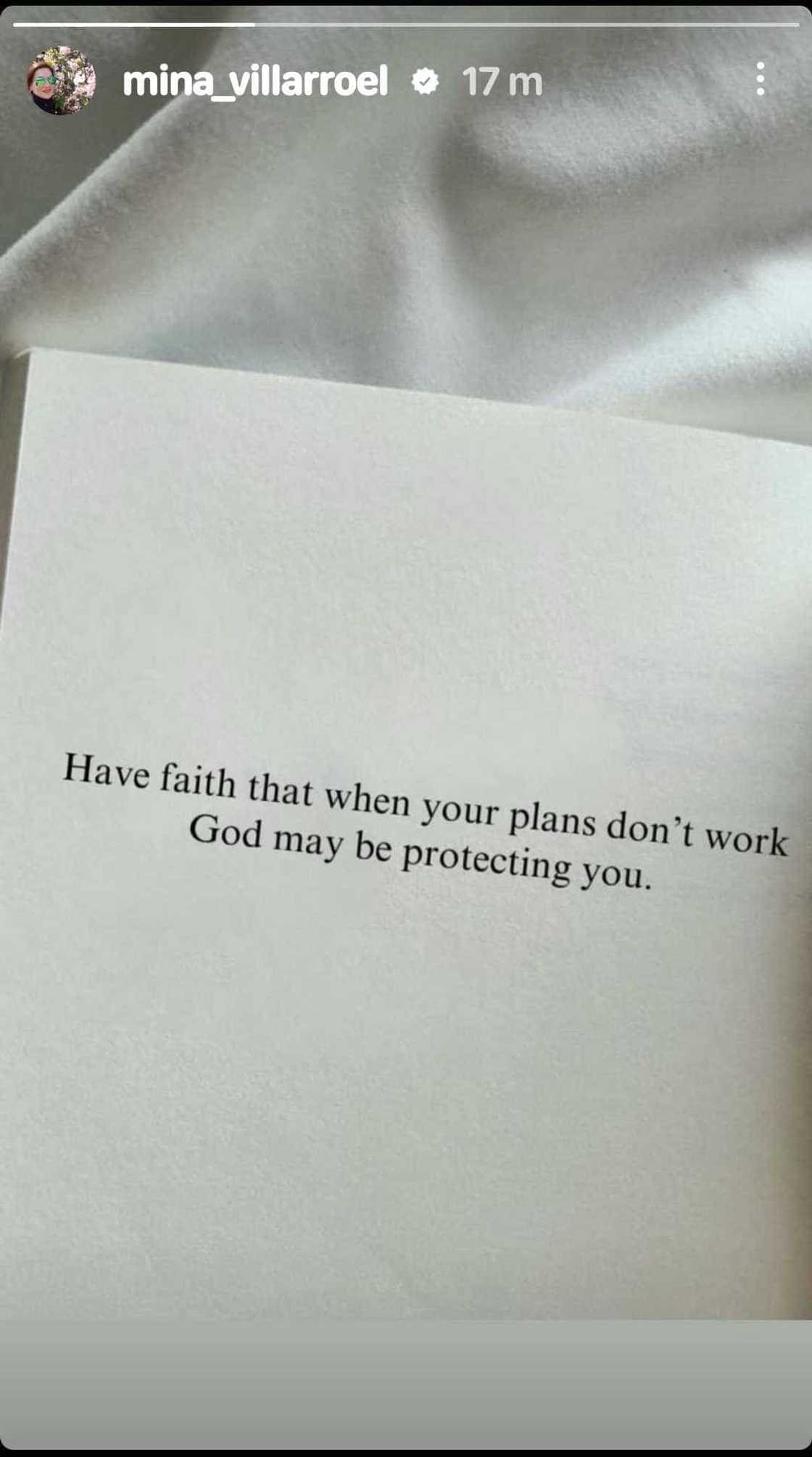 Carmina Villarroel shares quote on plans not working out: “God may be protecting you” Carmina Villarroel shares quote on plans not working out: “God may be protecting you”