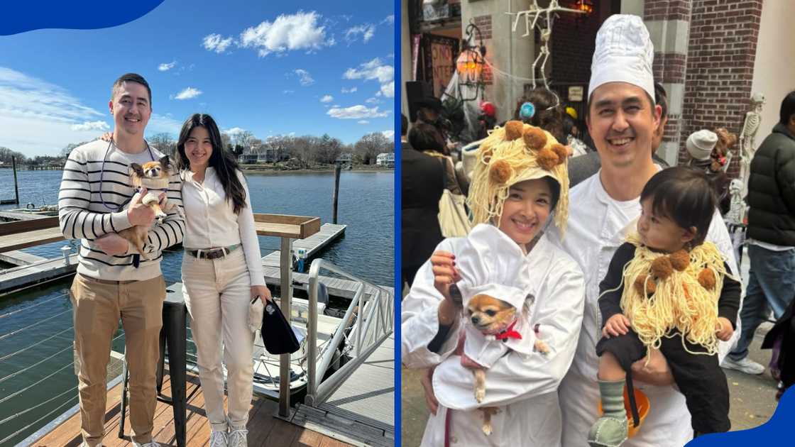 Yam Concepcion with her husband Miguel and their child