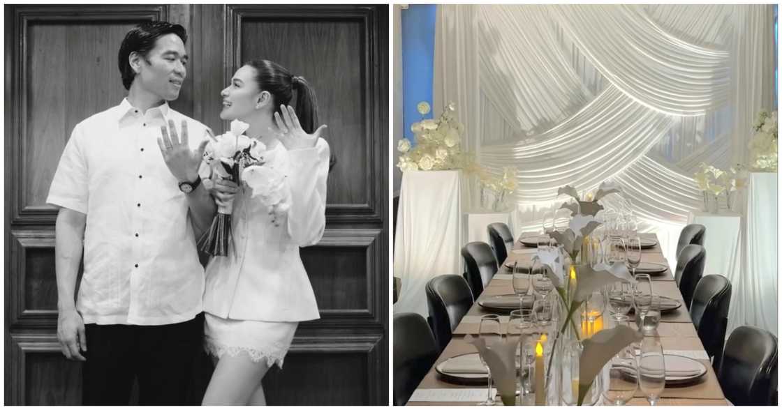 Simple pero classy na wedding setup nina Bea Alonzo at Vincent Co, ipinasilip ng event stylist Simple pero classy na wedding setup nina Bea Alonzo at Vincent Co, ipinasilip ng event stylist