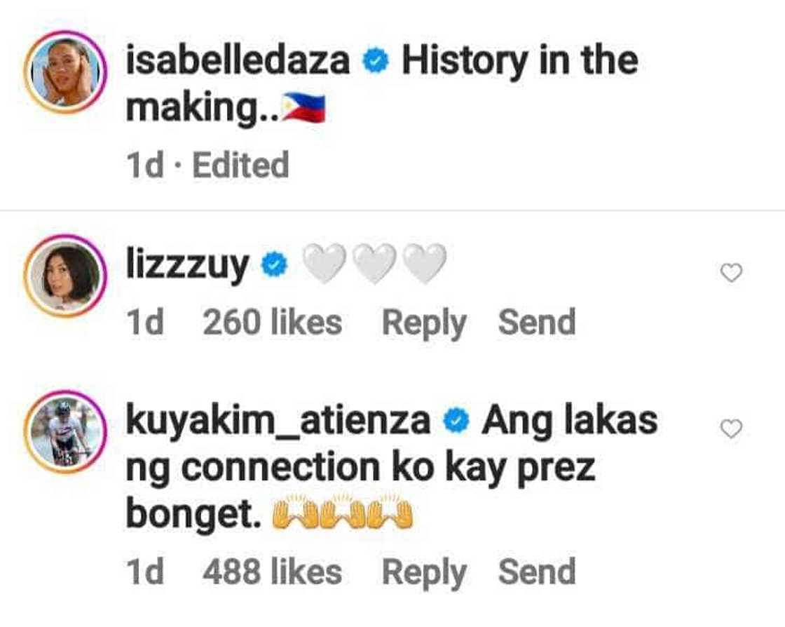 Kuya Kim Atienza laughs off basher of his “lakas ng connection ko kay prez” comment on Isabelle Daza's post Kuya Kim Atienza laughs off basher of his “lakas ng connection ko kay prez” comment on Isabelle Daza's post
