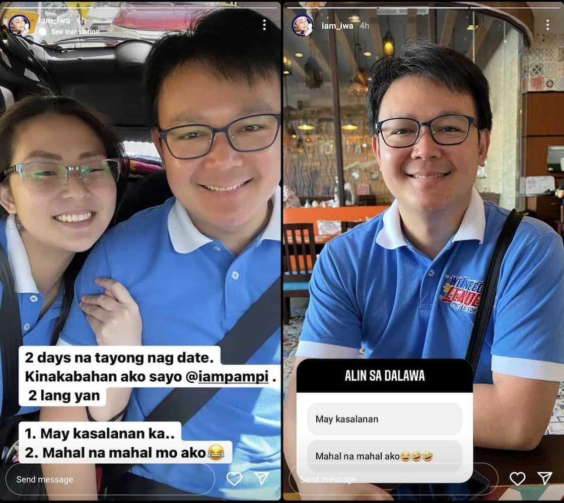 Iwa Moto sa 2 days straight na date nila ni Pampi Lacson: "Kinakabahan ako sayo" Iwa Moto sa 2 days straight na date nila ni Pampi Lacson: "Kinakabahan ako sayo"