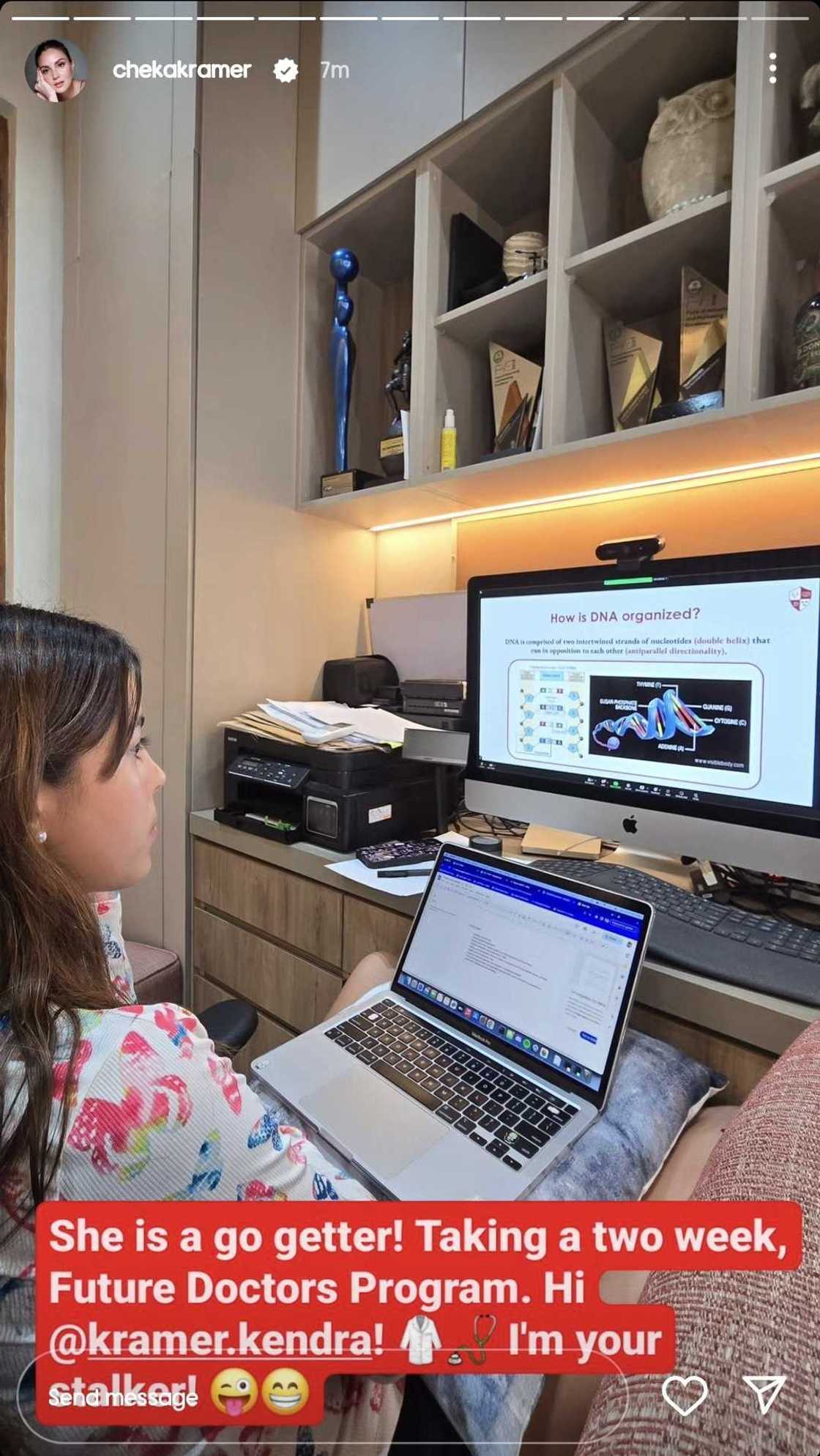 Cheska Garcia reveals Kendra Kramer is taking a "Future Doctors Program" Cheska Garcia reveals Kendra Kramer is taking a "Future Doctors Program"