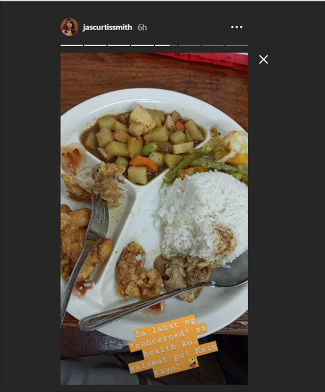 Jasmine Curtis Smith claps back at comments about her weight loss Jasmine Curtis Smith claps back at comments about her weight loss