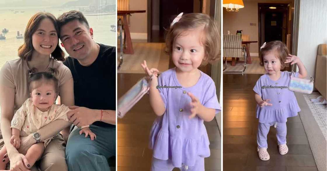 Luis Manzano shares adorable video of Baby Peanut carrying LV bag: "model na model"