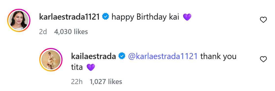 Karla Estrada at Kaila Estrada, nagpalitan ng messages online Karla Estrada at Kaila Estrada, nagpalitan ng messages online
