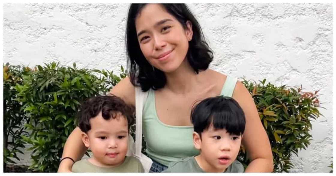 Saab Magalona with her sons Vito, Pancho @saabmagalona Saab Magalona with her sons Vito, Pancho @saabmagalona