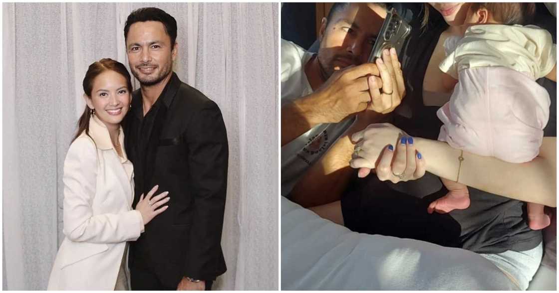 Sweet moment nina Derek Ramsay at Ellen Adarna kasama ang new baby nila, viral