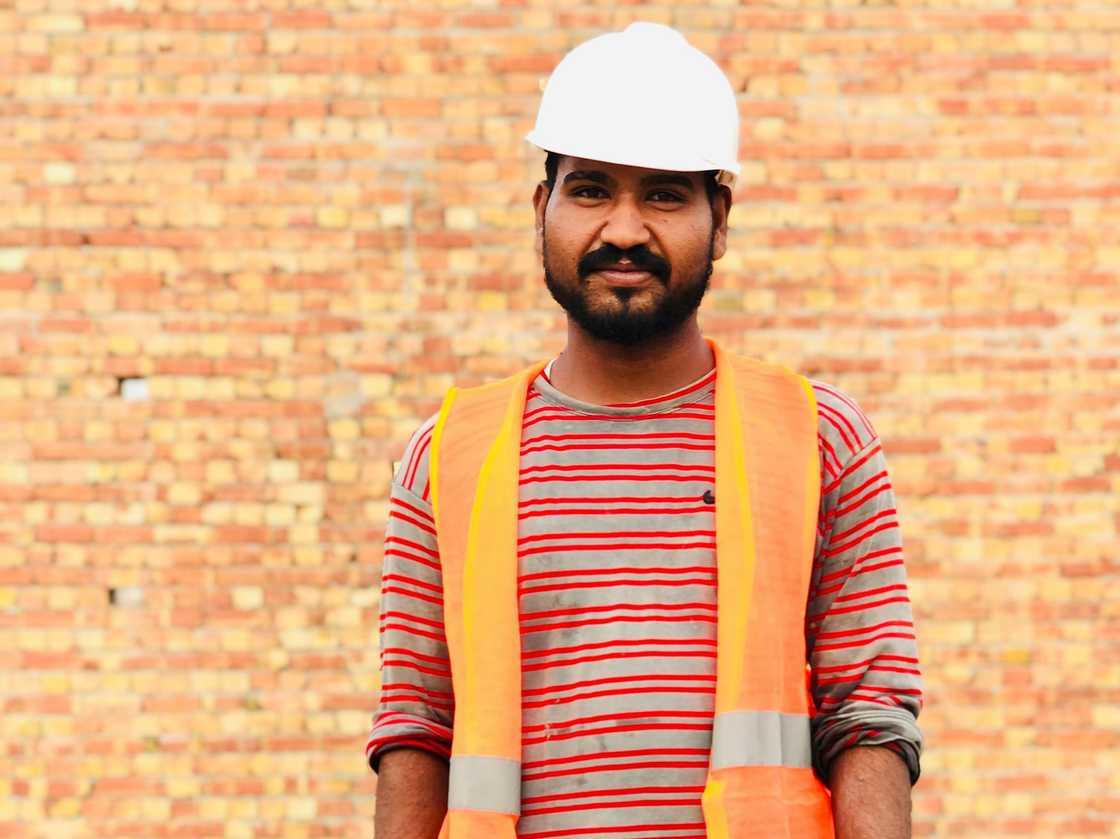 A man in a reflective vest