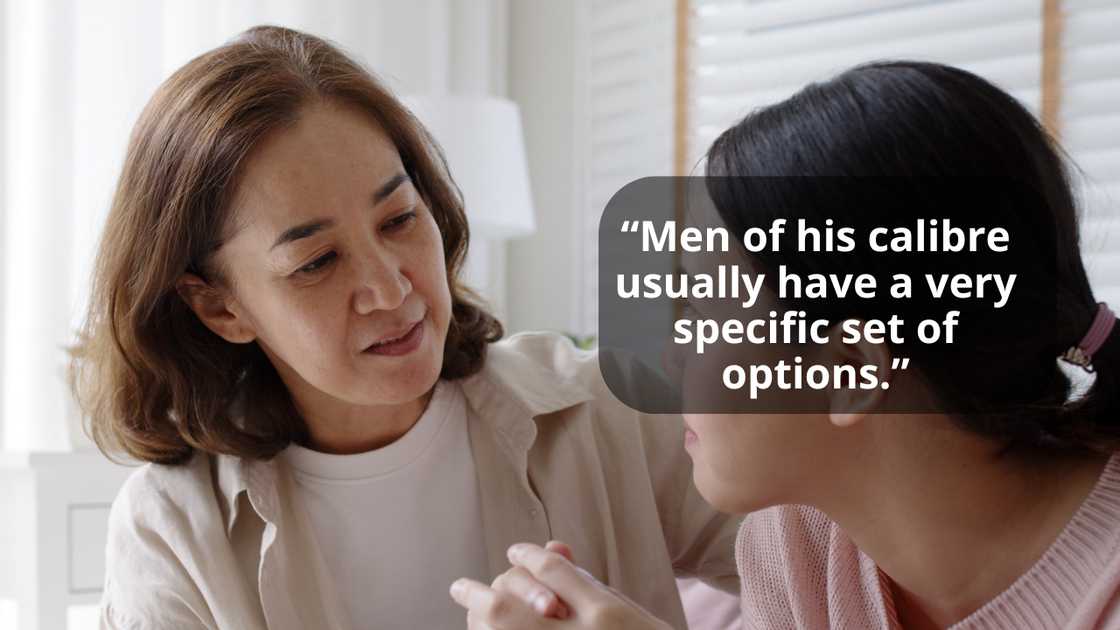 A mother talking with her daughter A mother talking with her daughter