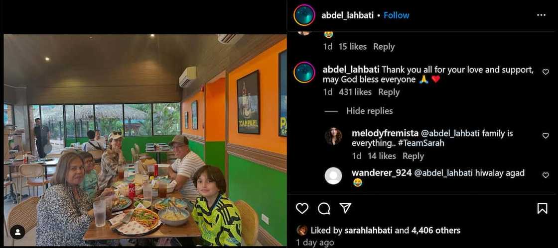 Abdel Lahbati, ama ni Sarah, pinasalamatan mga sumusuporta sa anak: “Thank you all for your love” Abdel Lahbati, ama ni Sarah, pinasalamatan mga sumusuporta sa anak: “Thank you all for your love”